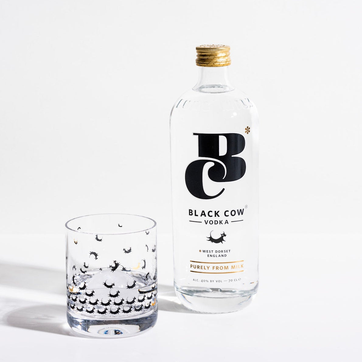 Black Cow Rocks Glasses (Two)