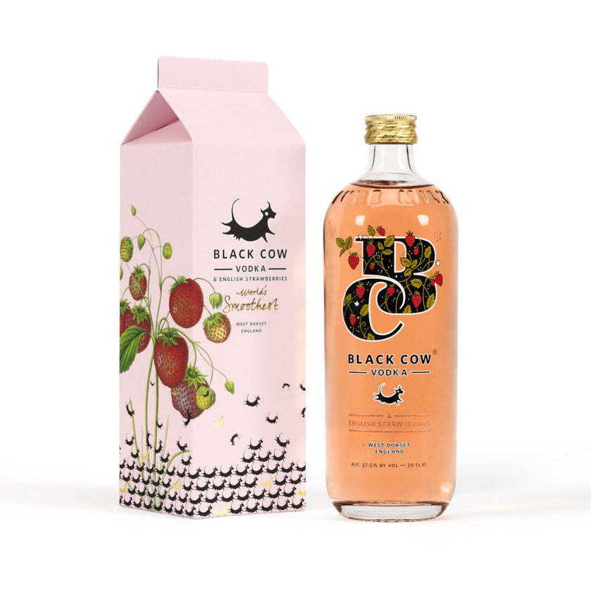 Black Cow & English Strawberries Carton Gift Pack
