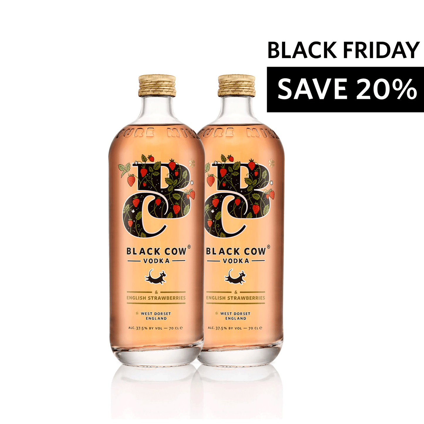 Black Cow & English Strawberries Duo