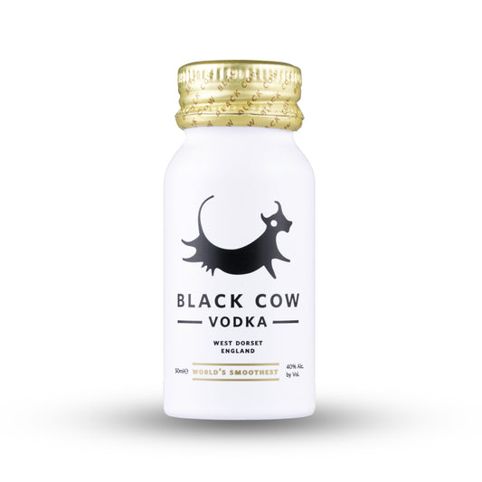 Black Cow vodka Aluminium 5cl Miniature