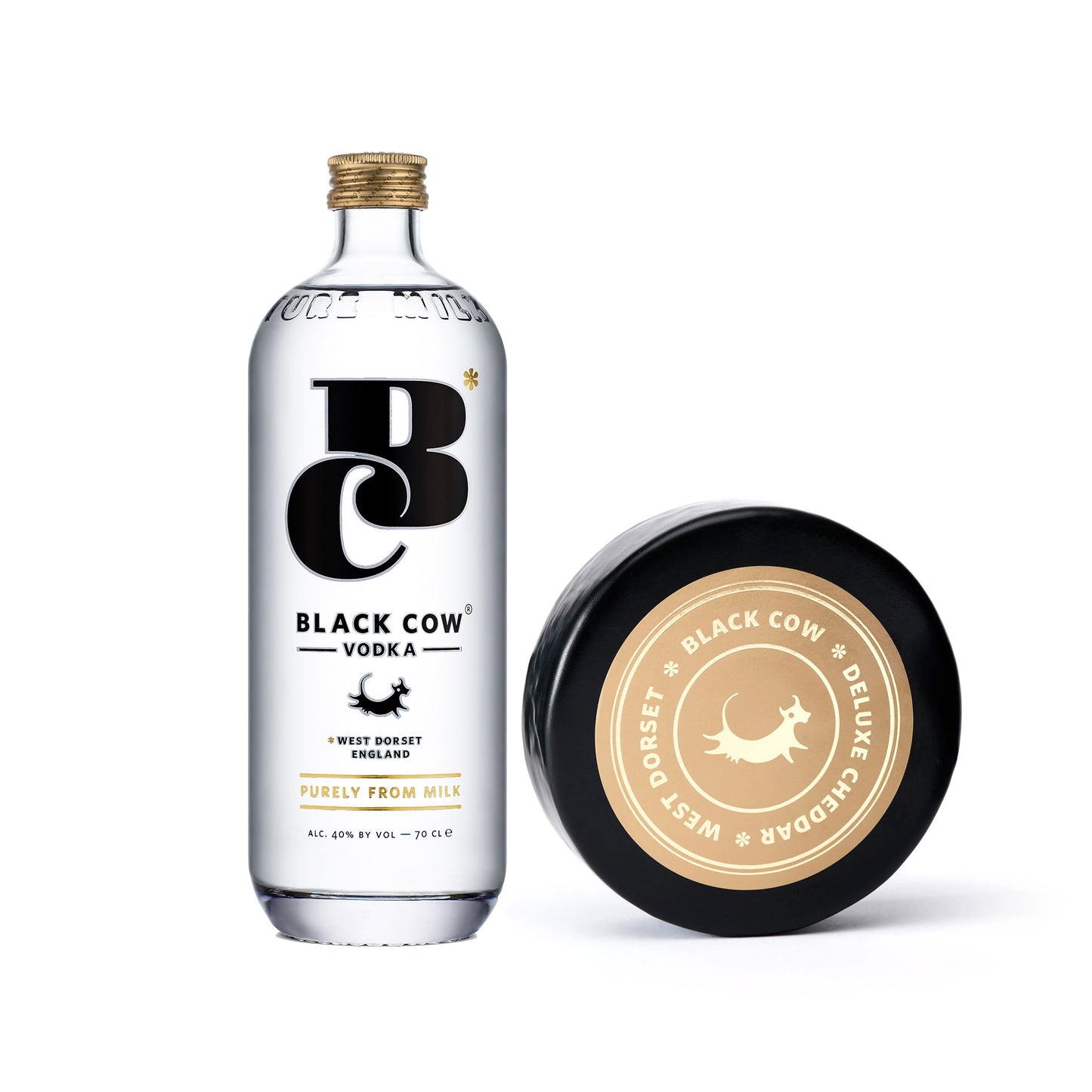 Black Cow vodka + 900g Cheddar Cheese