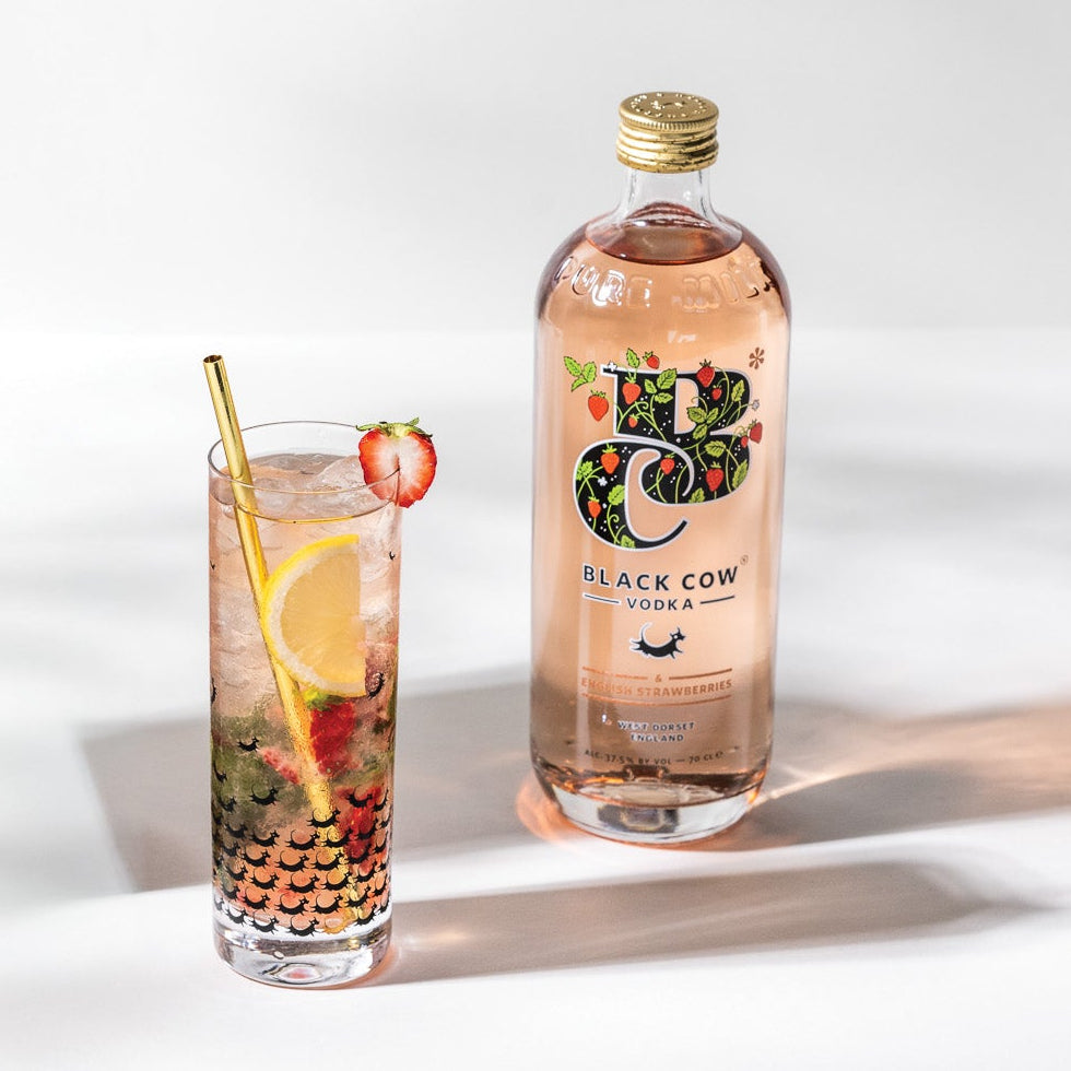 Black Cow & English Strawberries Miniatures Bundle