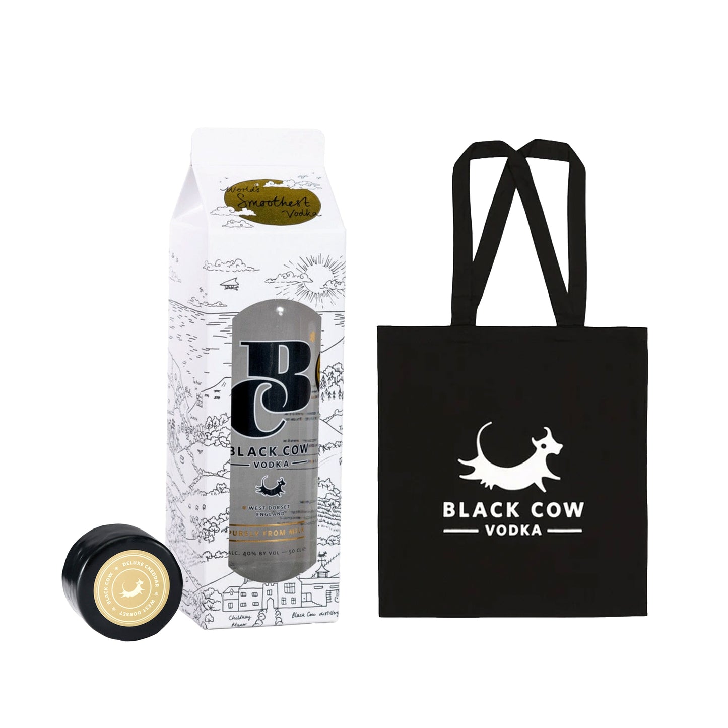 Ultimate Gift Bundle - Black Cow Carton + Cheddar Cheese + Tote Bag