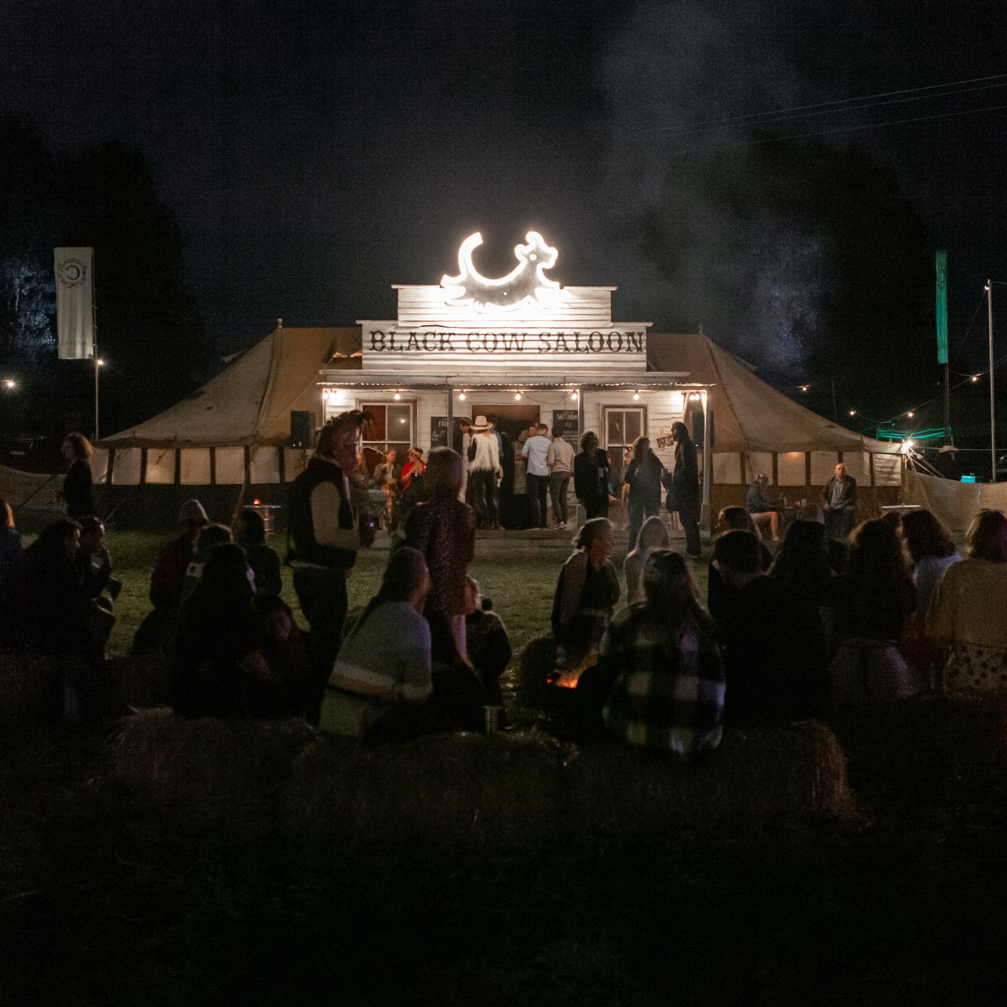 Black Cow Honky Tonk Saloon T-shirt: 4 colours