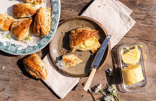 Wild Garlic & Cheddar Scones