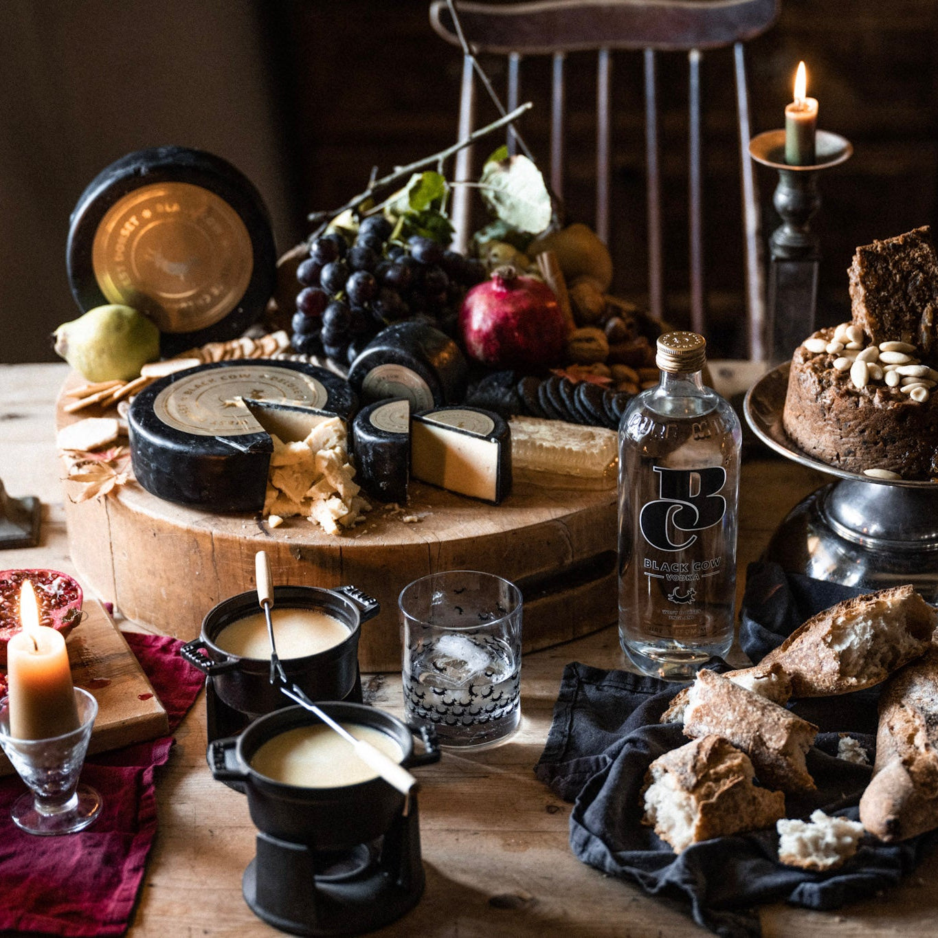 Black Cow Festive Table