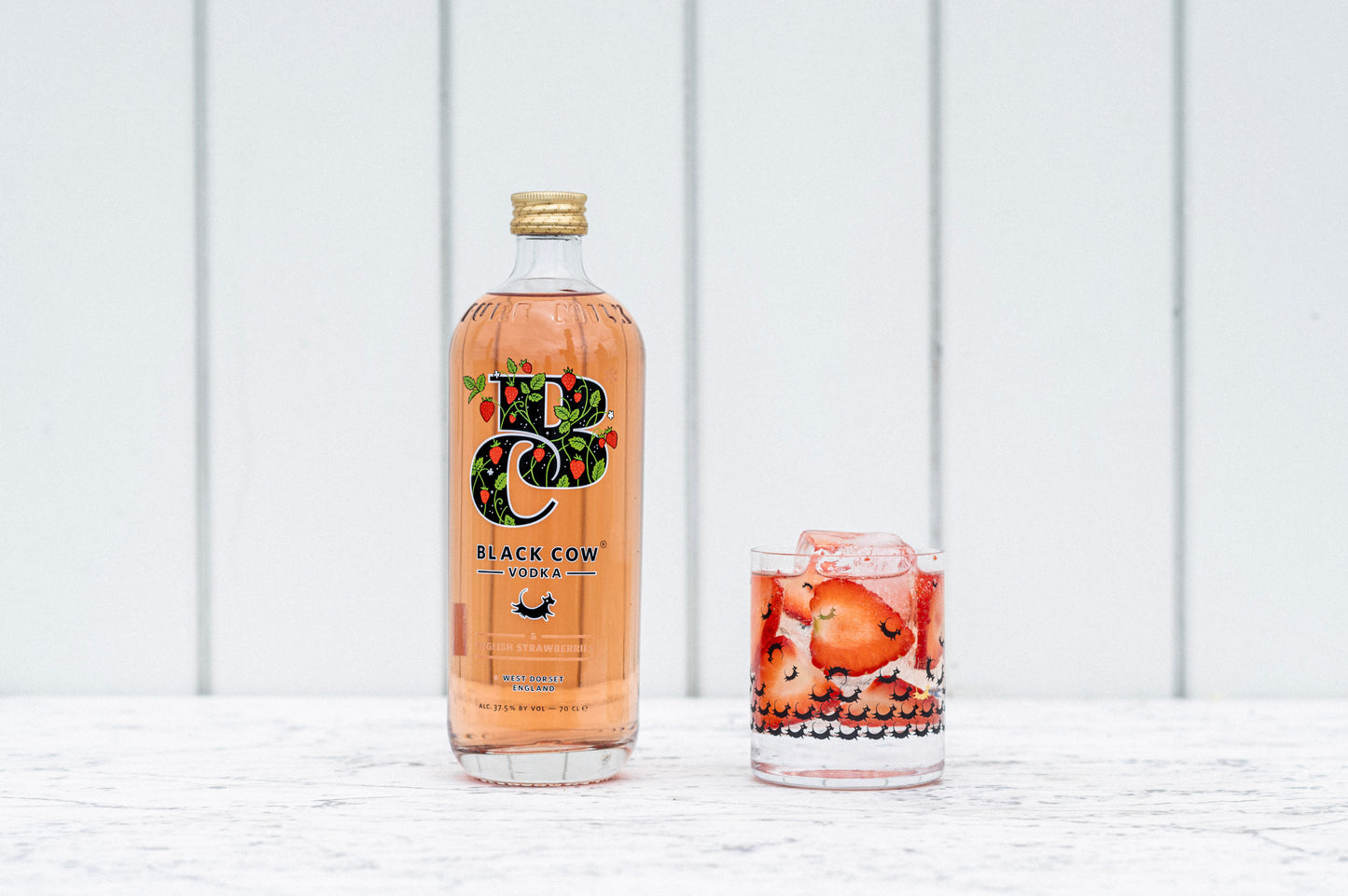 Black Cow + Black Cow & English Strawberries