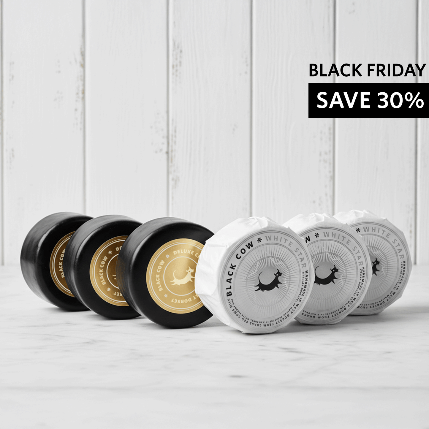 Black Cow Deluxe Cheddar Cheese + Black Cow White Star Bundle