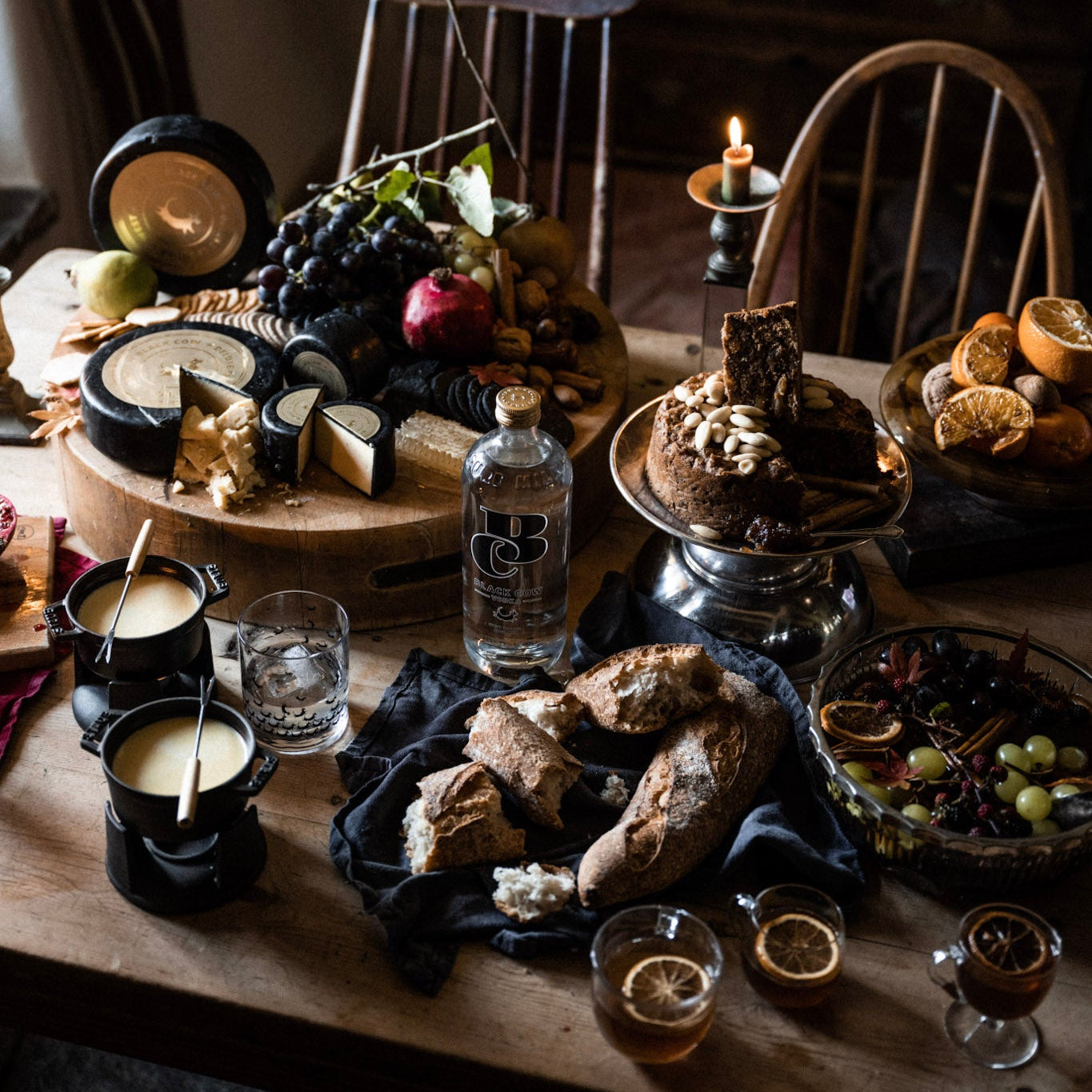 Black Cow Festive Table
