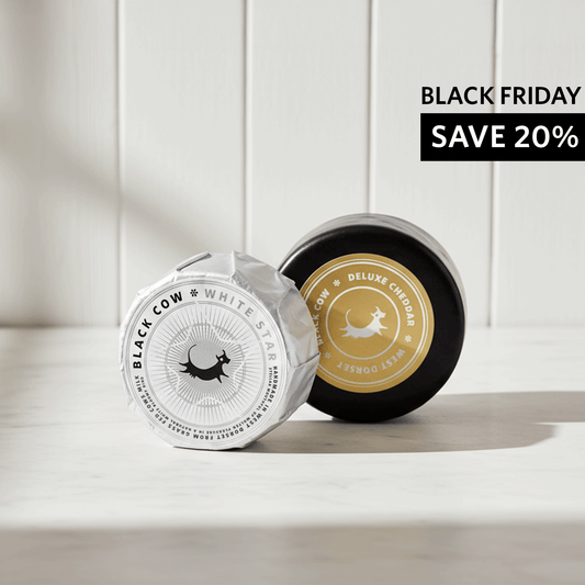 Black Cow Deluxe Cheddar Cheese + Black Cow White Star