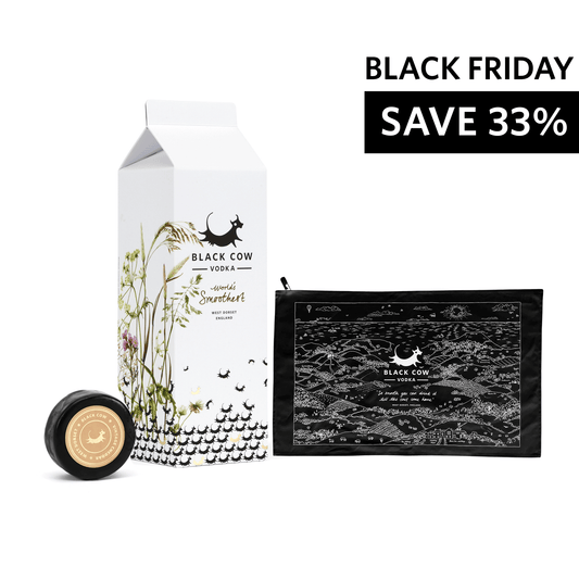 Ultimate Gift Bundle - Black Cow Vodka Milk Carton + Cheddar Cheese + Tea Towel