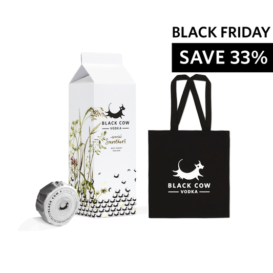 Ultimate Gift Bundle - Black Cow Vodka Milk Carton + White Star + Tote Bag