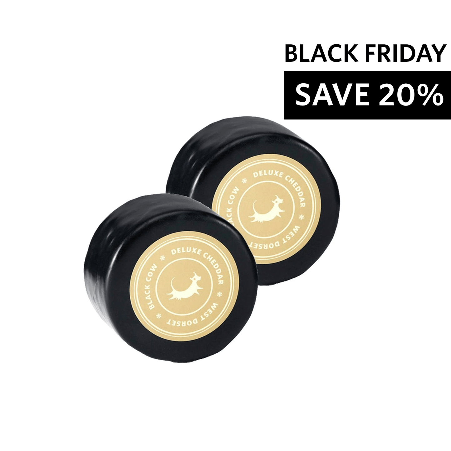 Black Cow Deluxe Cheddar Cheese 200g x 2