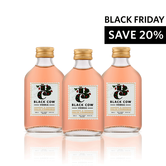 Black Cow & English Strawberries Miniatures Bundle