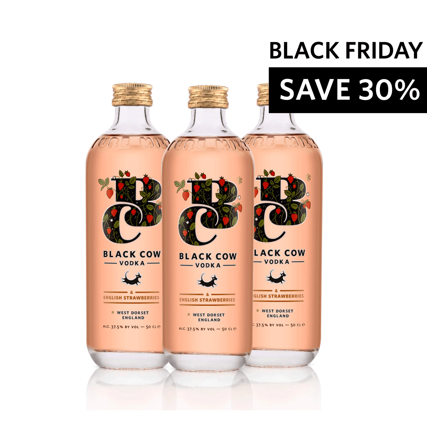 Black Cow & English Strawberries Trio