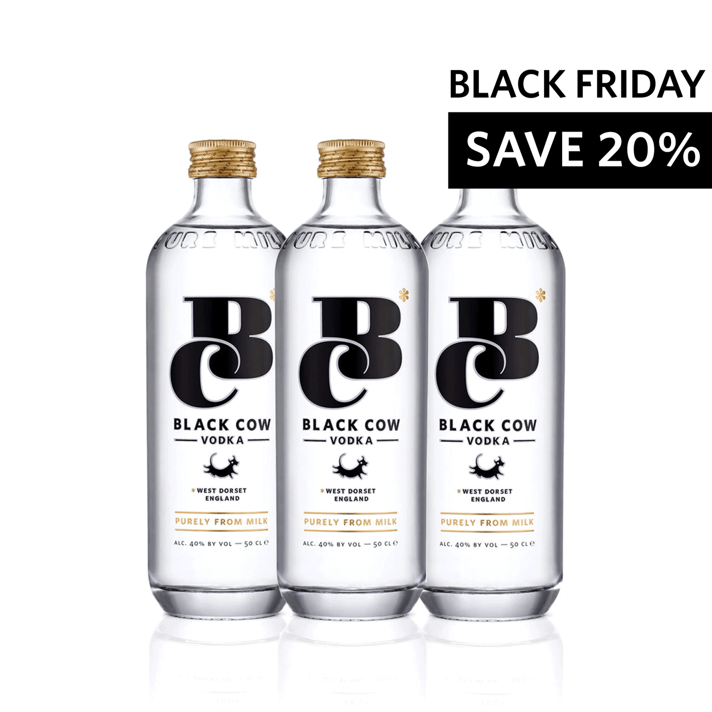 Black Cow vodka trio