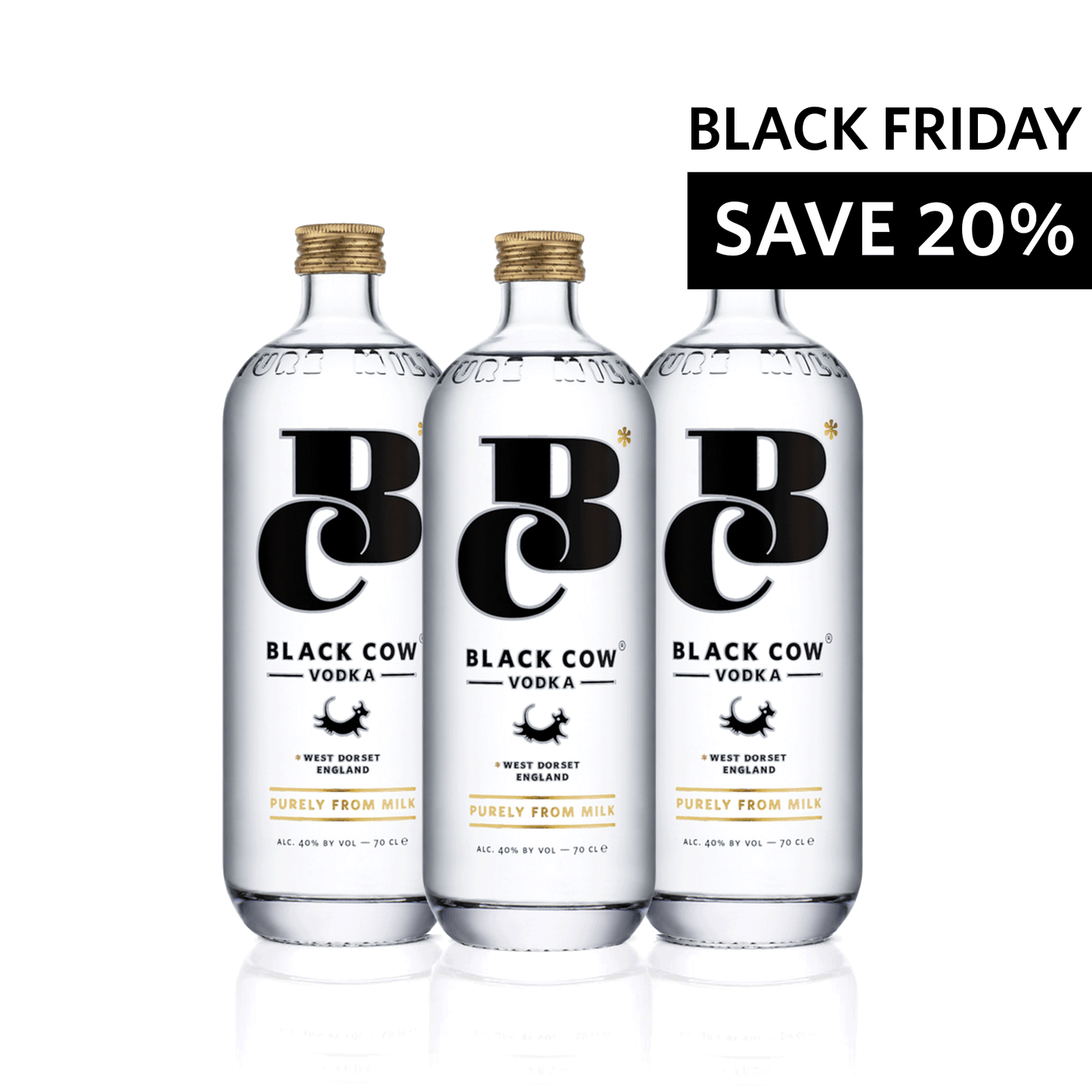 Black Cow vodka trio