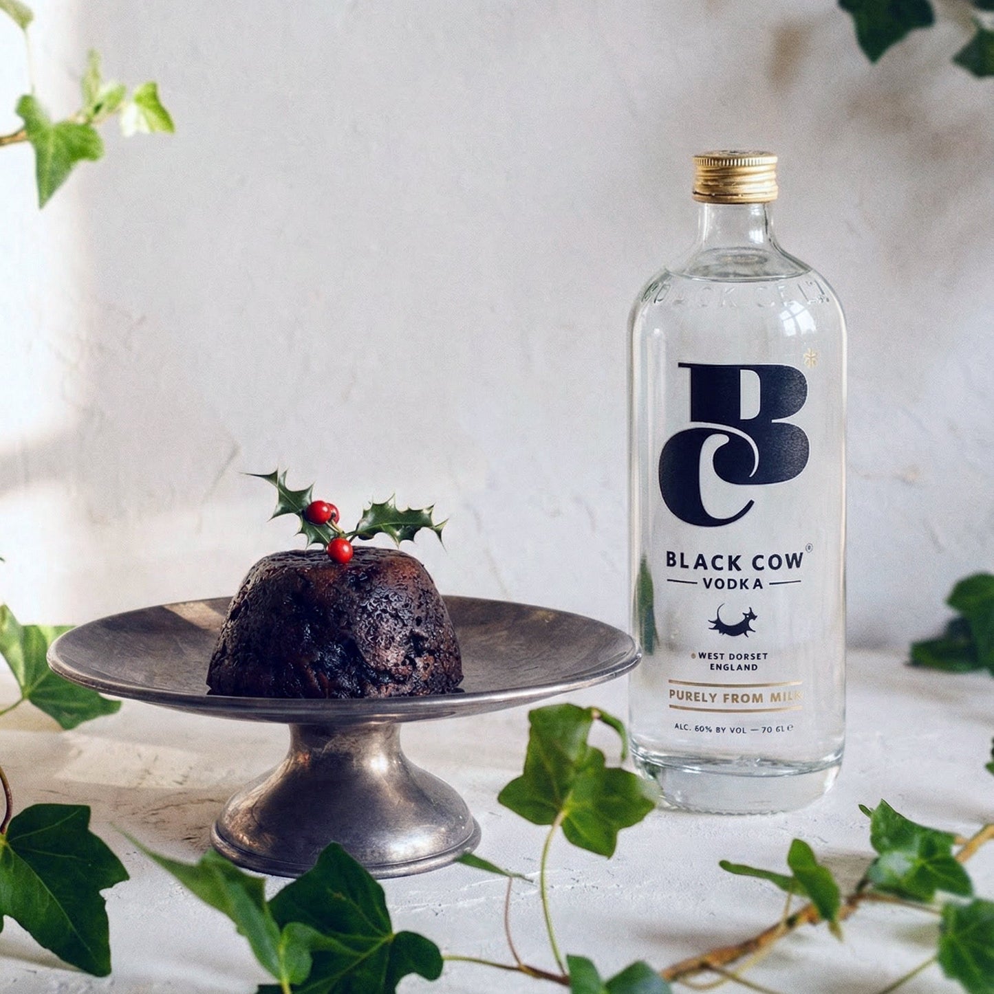 Black Cow vodka & Christmas Pudding