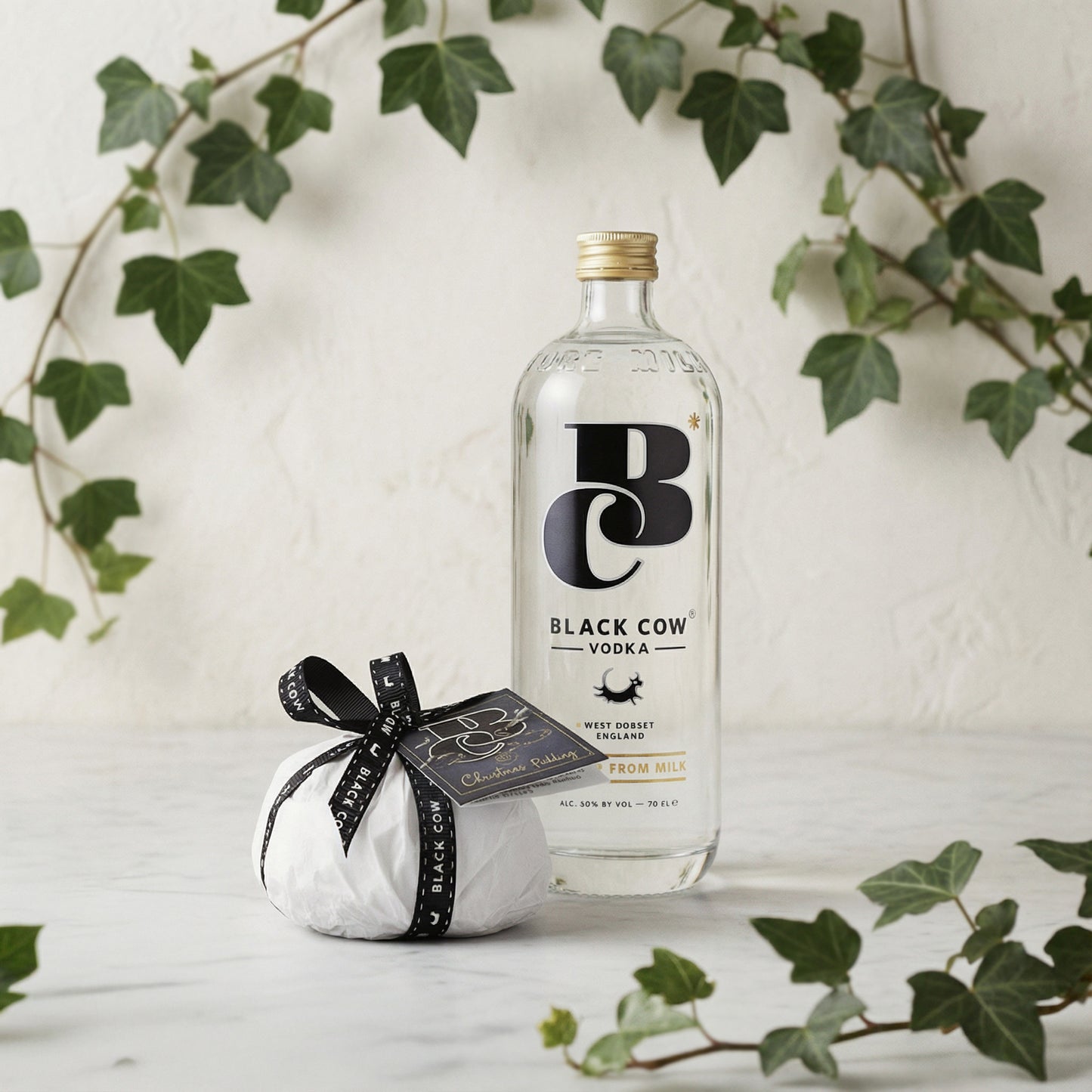 Black Cow vodka & Christmas Pudding
