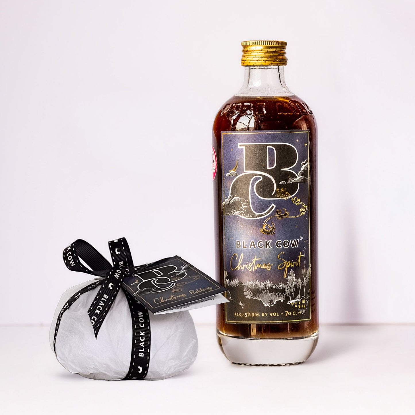 Black Cow Christmas Spirit & Christmas Pudding