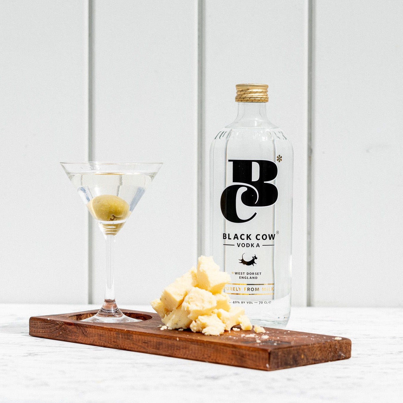 Black Cow vodka + 200g Cheddar Cheese