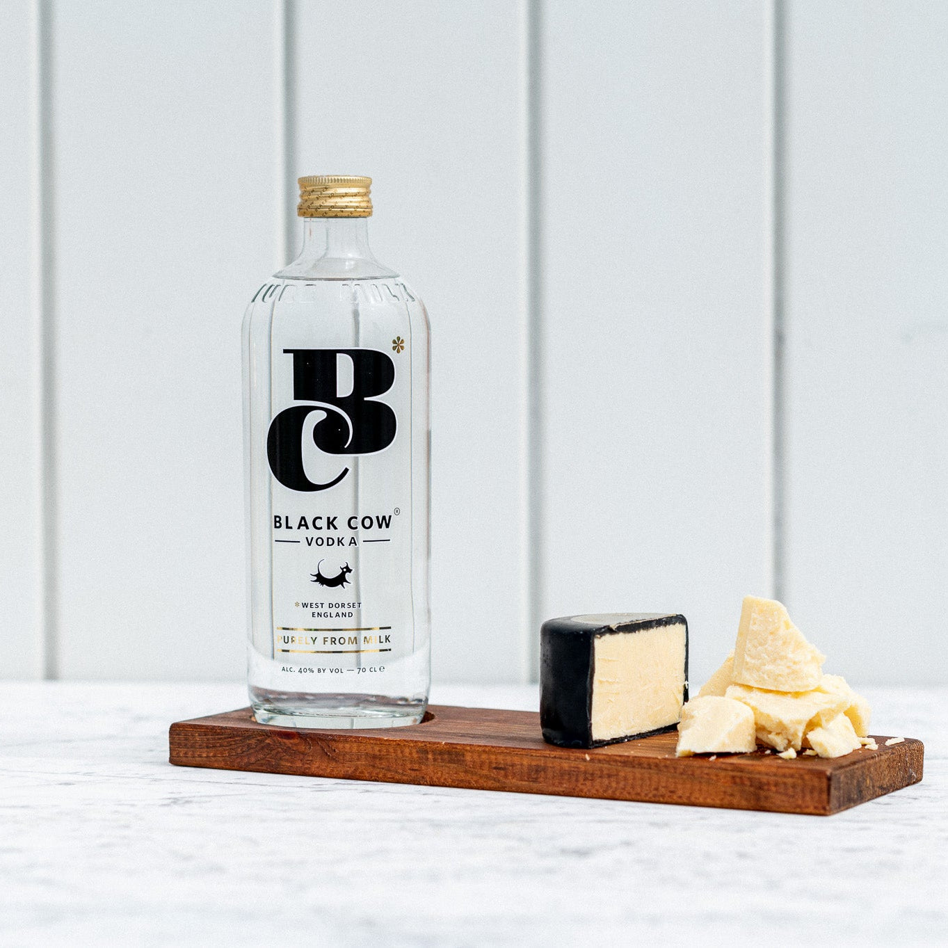 Black Cow vodka + 200g Cheddar Cheese