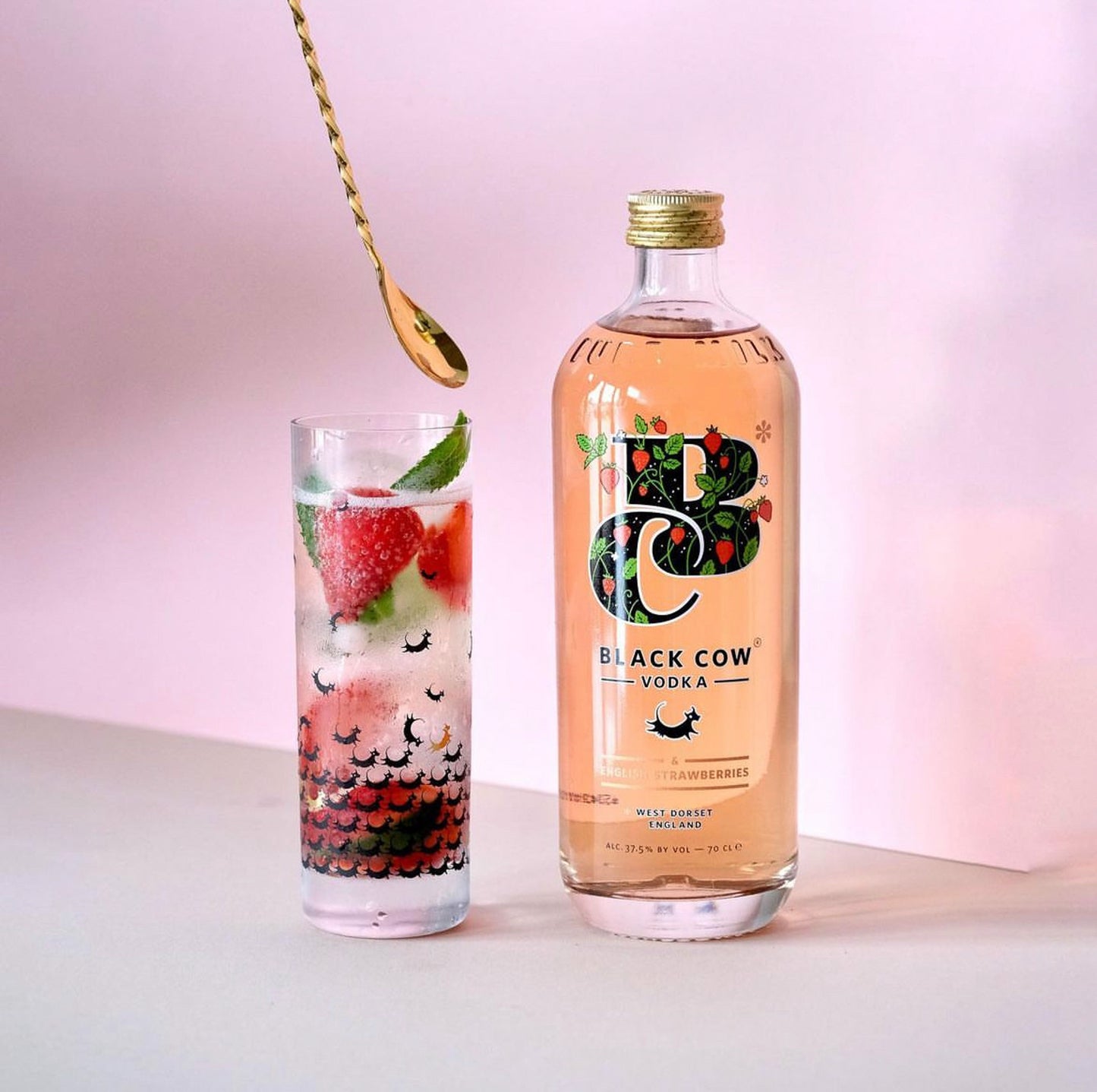 Black Cow vodka + Black Cow & English Strawberries Bundle