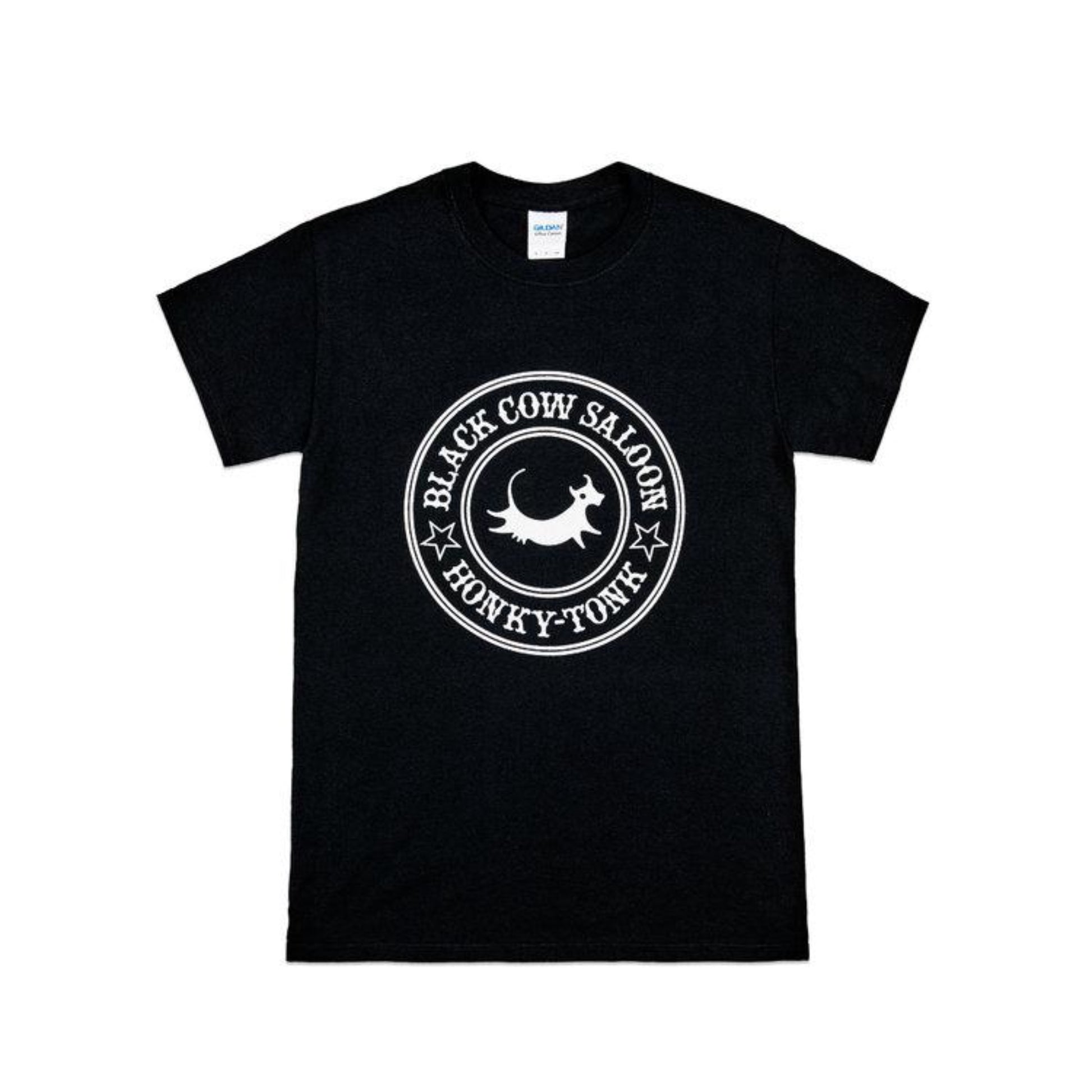 Black Cow Honky Tonk Saloon T-shirt - Black