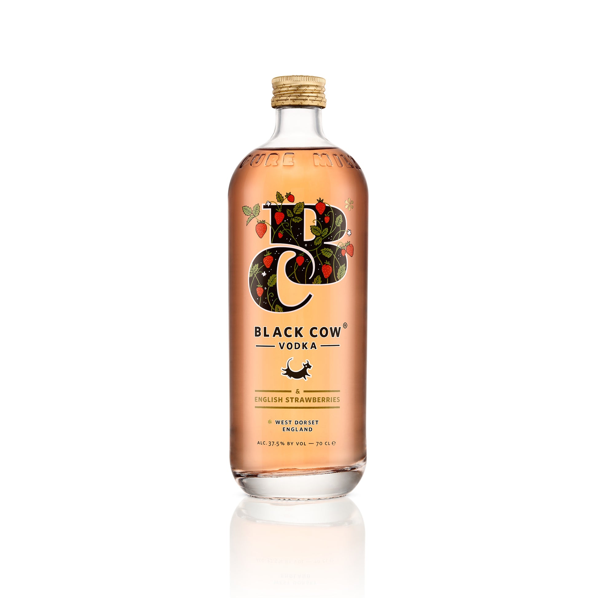 Black Cow & English Strawberries 70cl