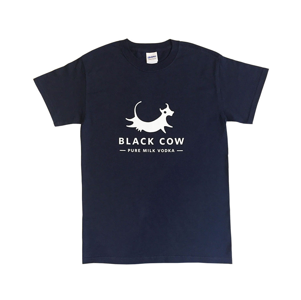 Black Cow T-shirt: - Navy