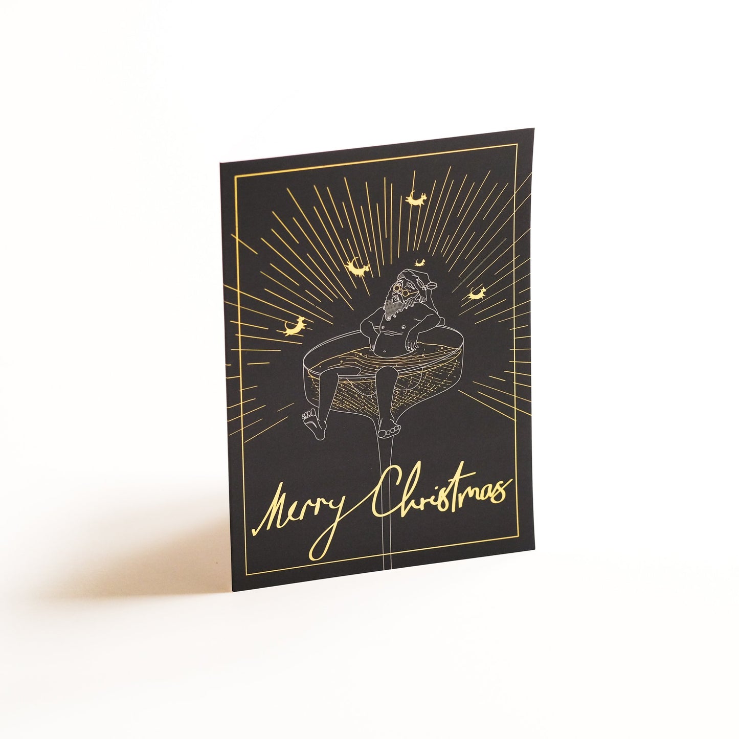Black Cow Christmas Card