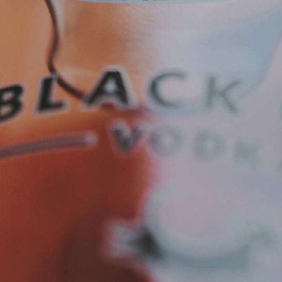 Black Cow and English Strawberries, teaser images, close up on bottle and liquid.